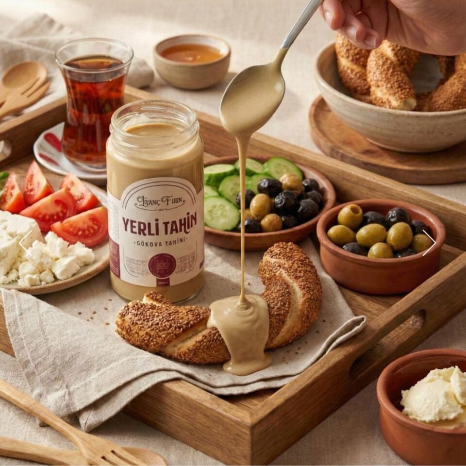 Yerli Tahin 500 gr - Gökova Susamı Taş Değirmen Üretimi