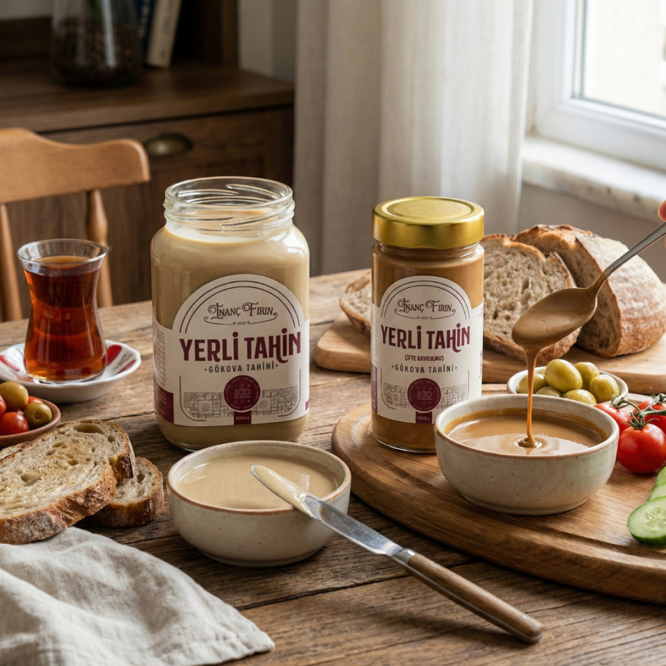 Yerli Tahin 1 Kg - Gökova Susamından Taş Değirmen Üretimi