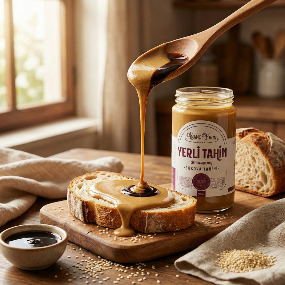 Çifte Kavrulmuş Yerli Tahin 500 gr - Gökova Susamından Yoğun Lezzet