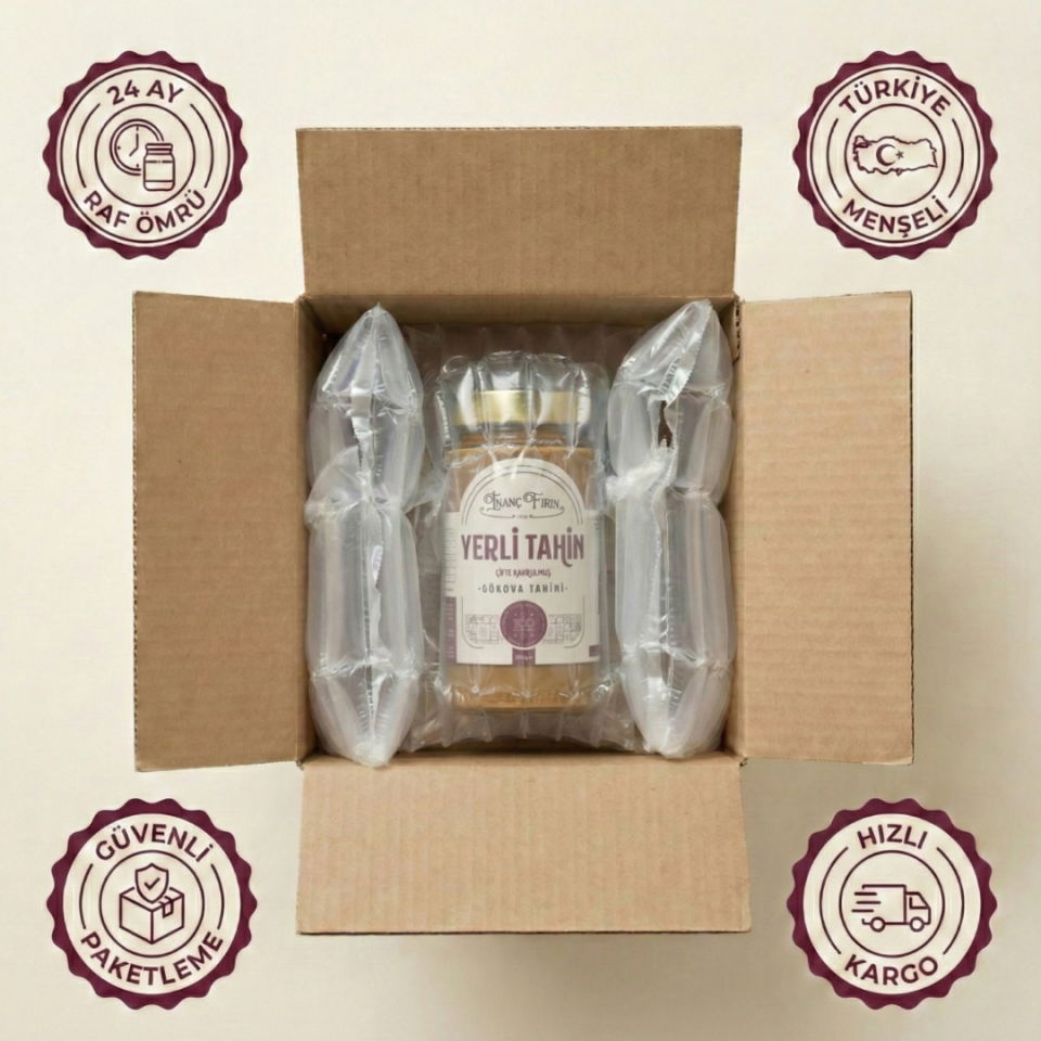 Çifte Kavrulmuş Yerli Tahin 500 gr - Gökova Susamından Yoğun Lezzet