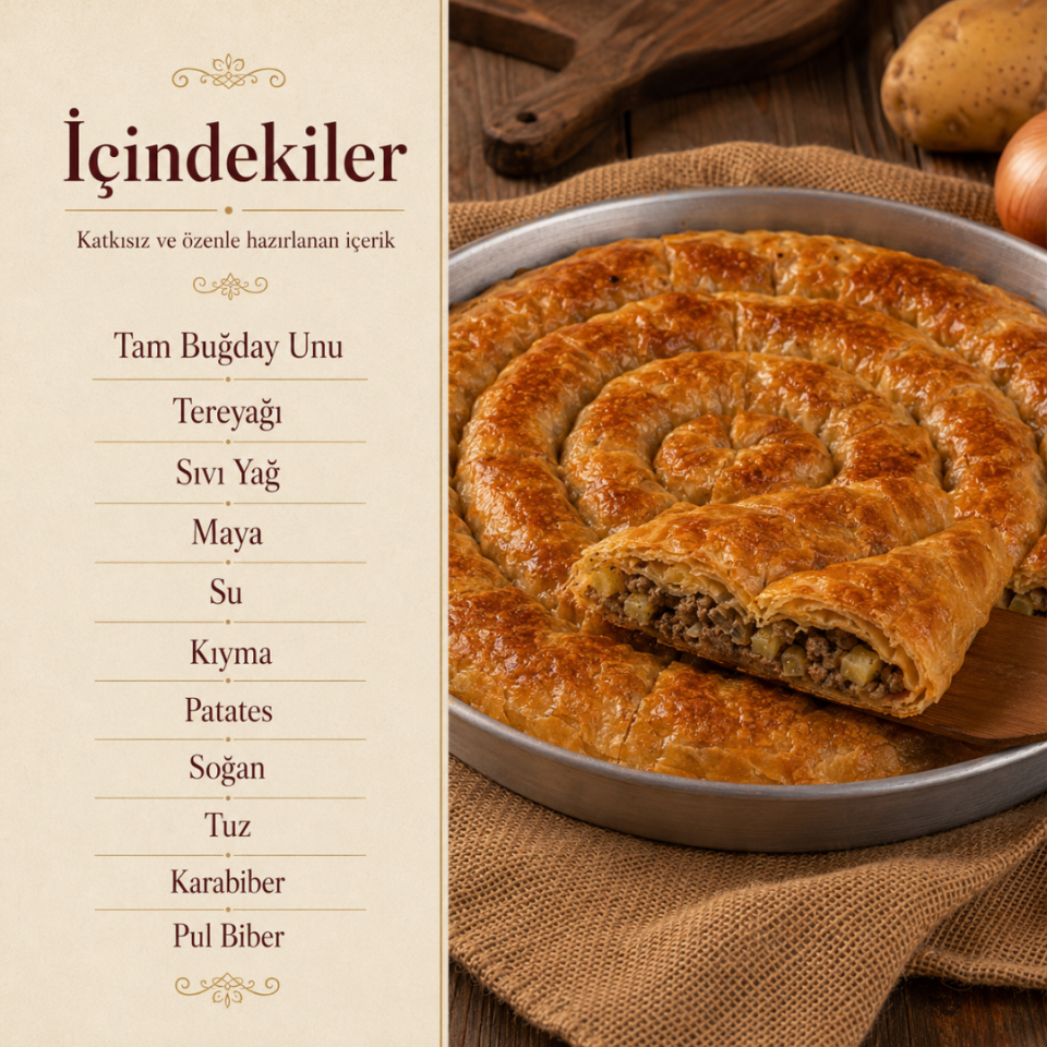 Kıymalı Patatesli Boşnak Böreği (1 kg)