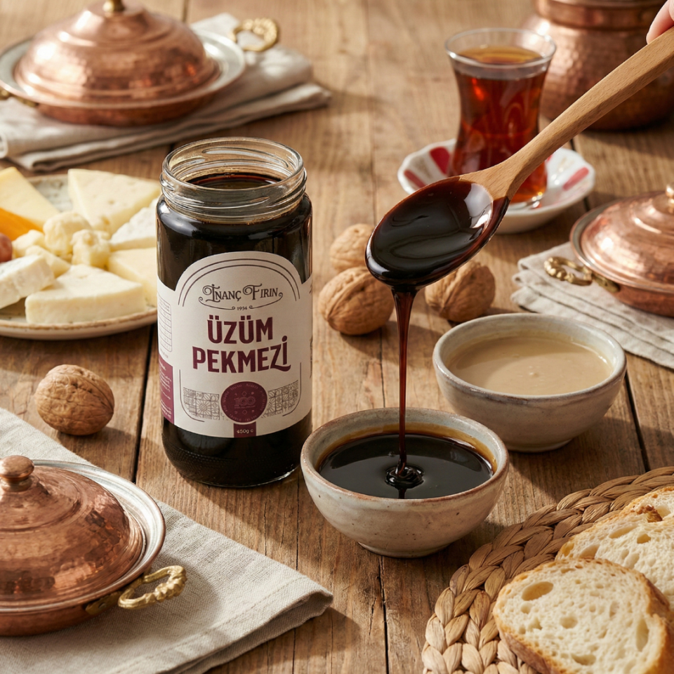 Kara Üzüm Pekmezi 600 gr - Geleneksel Yöntemle Kaynatılmış Doğal Lezzet