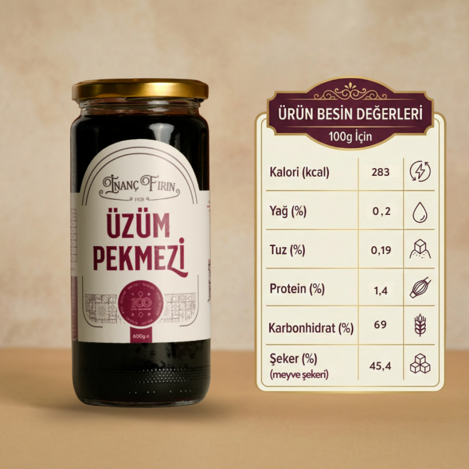 Üzüm Pekmezi 600 gr