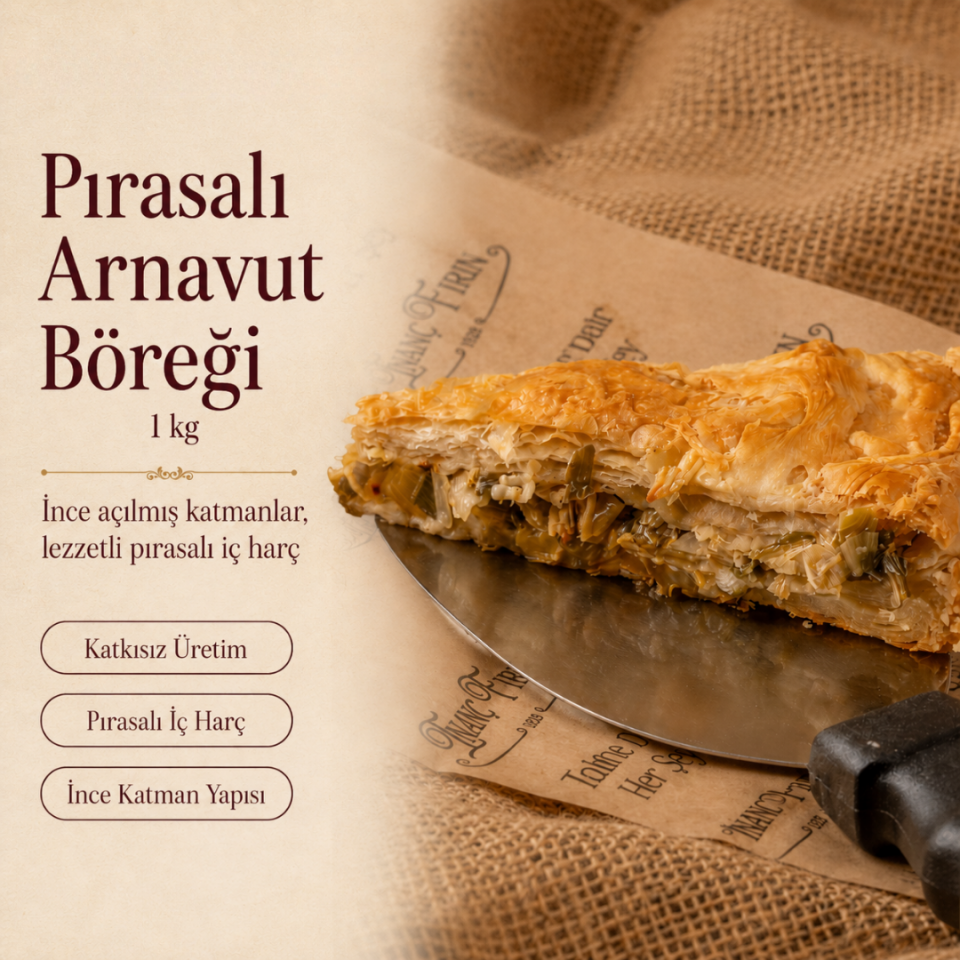 Pırasalı Arnavut Böreği (1 kg)