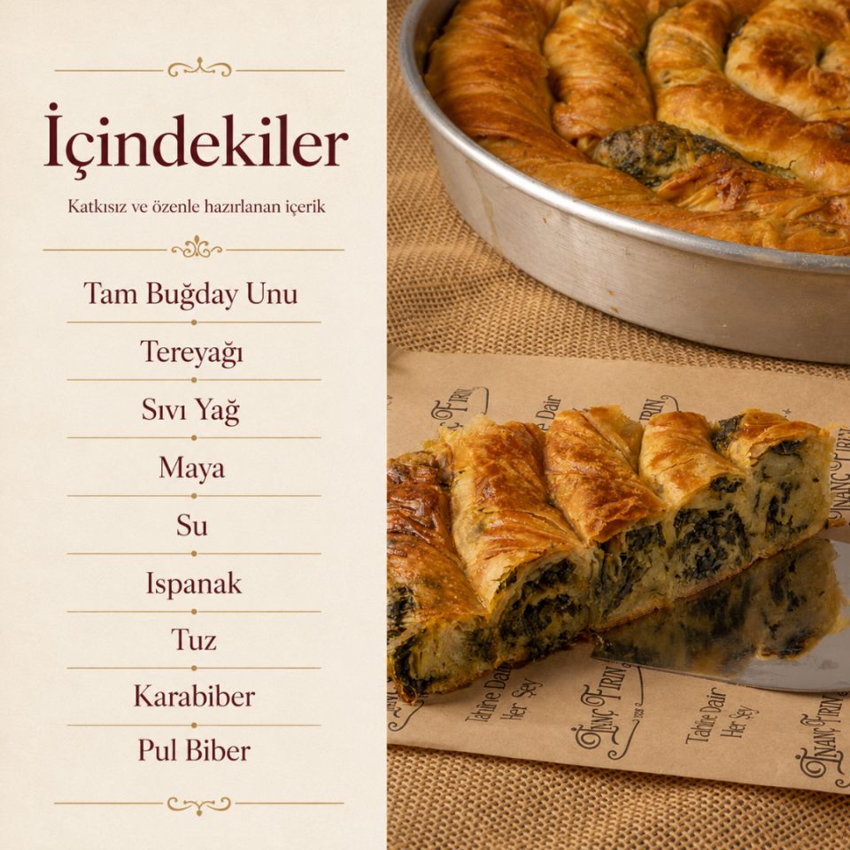 Ispanaklı Boşnak Böreği (1 kg)