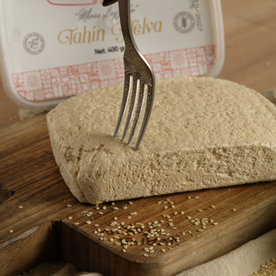 Şeker İlavesiz Sade Tahin Helvası 400 gr - Hurma Suyu ile Tatlandırılmış