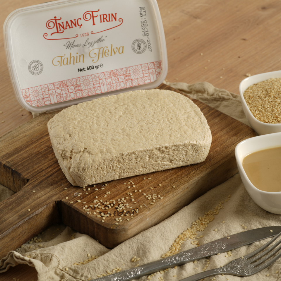 Şeker İlavesiz Sade Tahin Helvası 400 gr - Hurma Suyu ile Tatlandırılmış