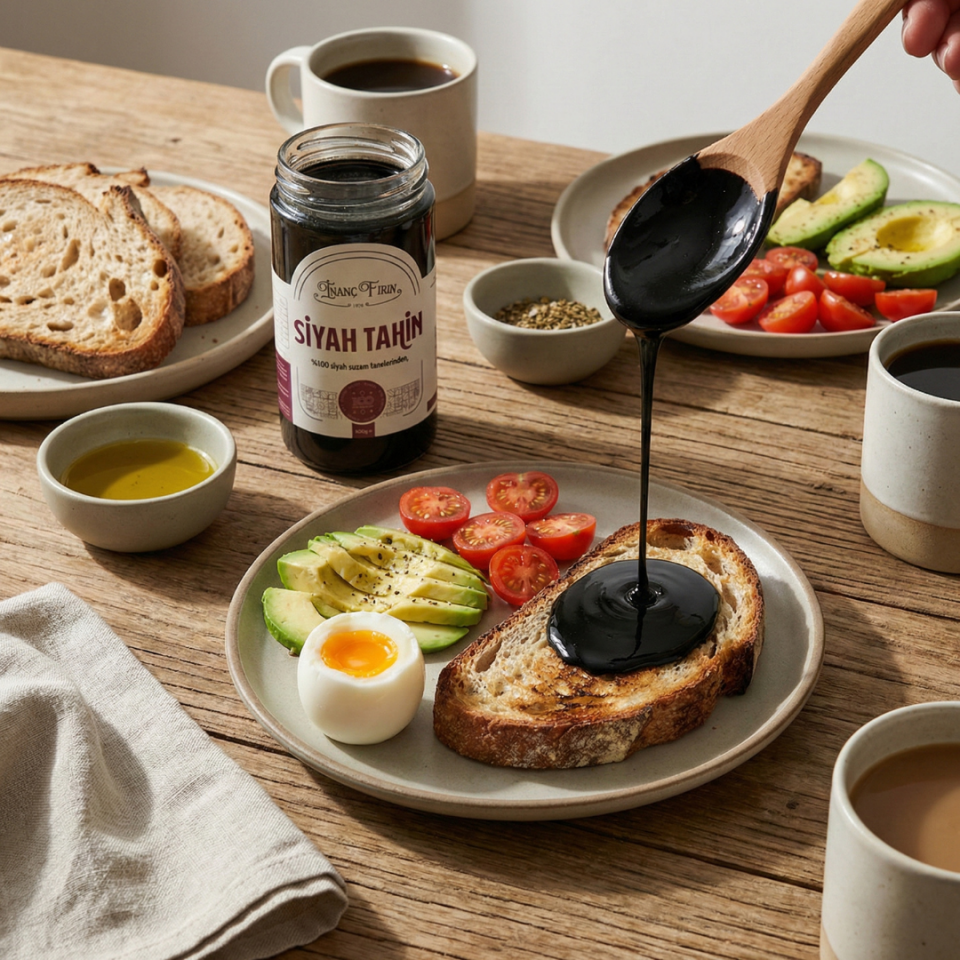Doğal Siyah Tahin 500 gr - Yüksek Kalsiyum & Yoğun Aroma