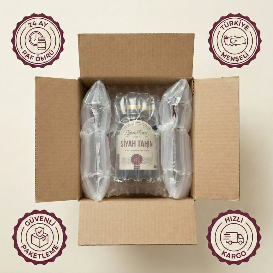 Doğal Siyah Tahin 500 gr - Taş Değirmen Üretimi