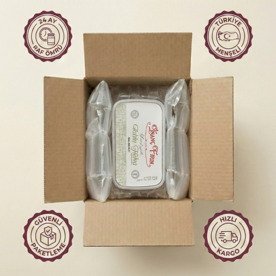 Şeker İlavesiz Sade Helva 3'lü Set -  (3 x 400 gr) ( Kavılca Ekmeği Hediye )