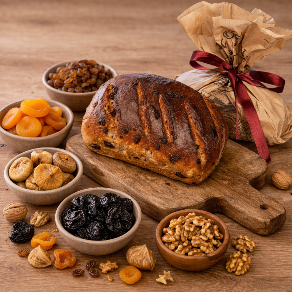 Kuru Meyveli Ekmek 400 gr | Ekşi Mayalı Geleneksel