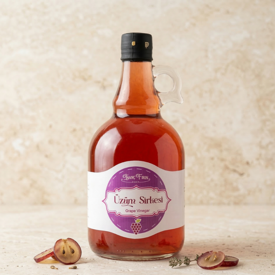Doğal Üzüm Sirkesi 1000 GR