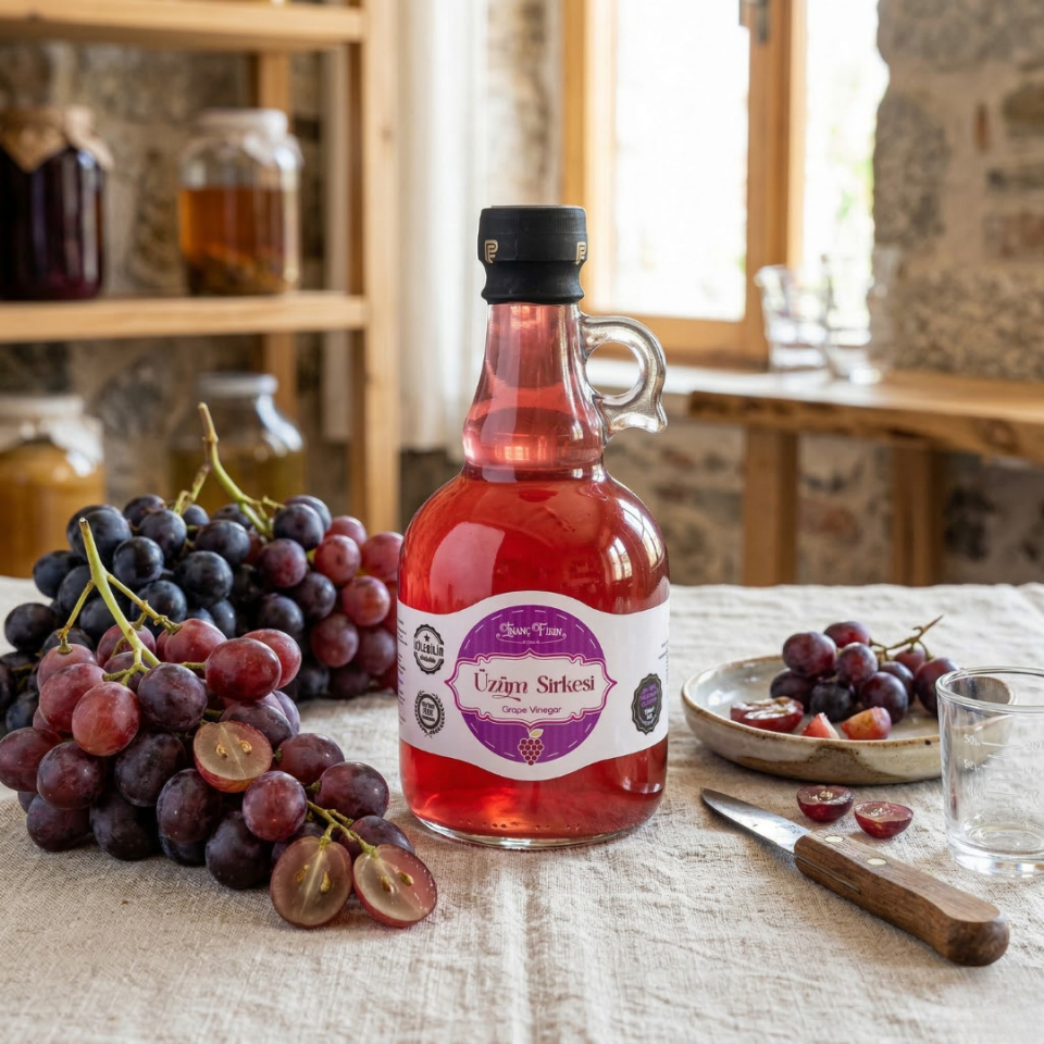 Doğal Üzüm Sirkesi 500 GR