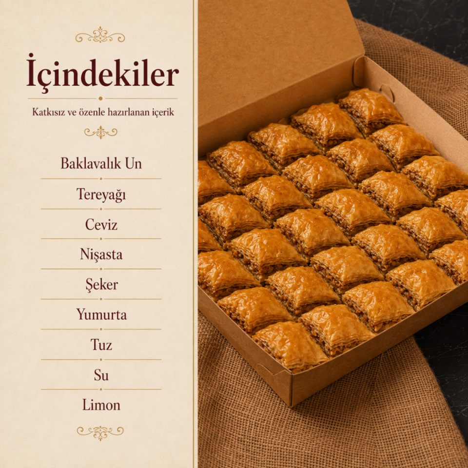 Cevizli Köy Baklavası 1 KG
