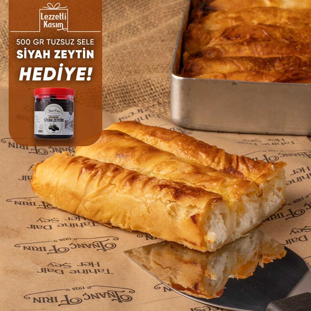 Peynirli Boşnak Böreği Tepsi (500gr Sele Zeytin Hediye)