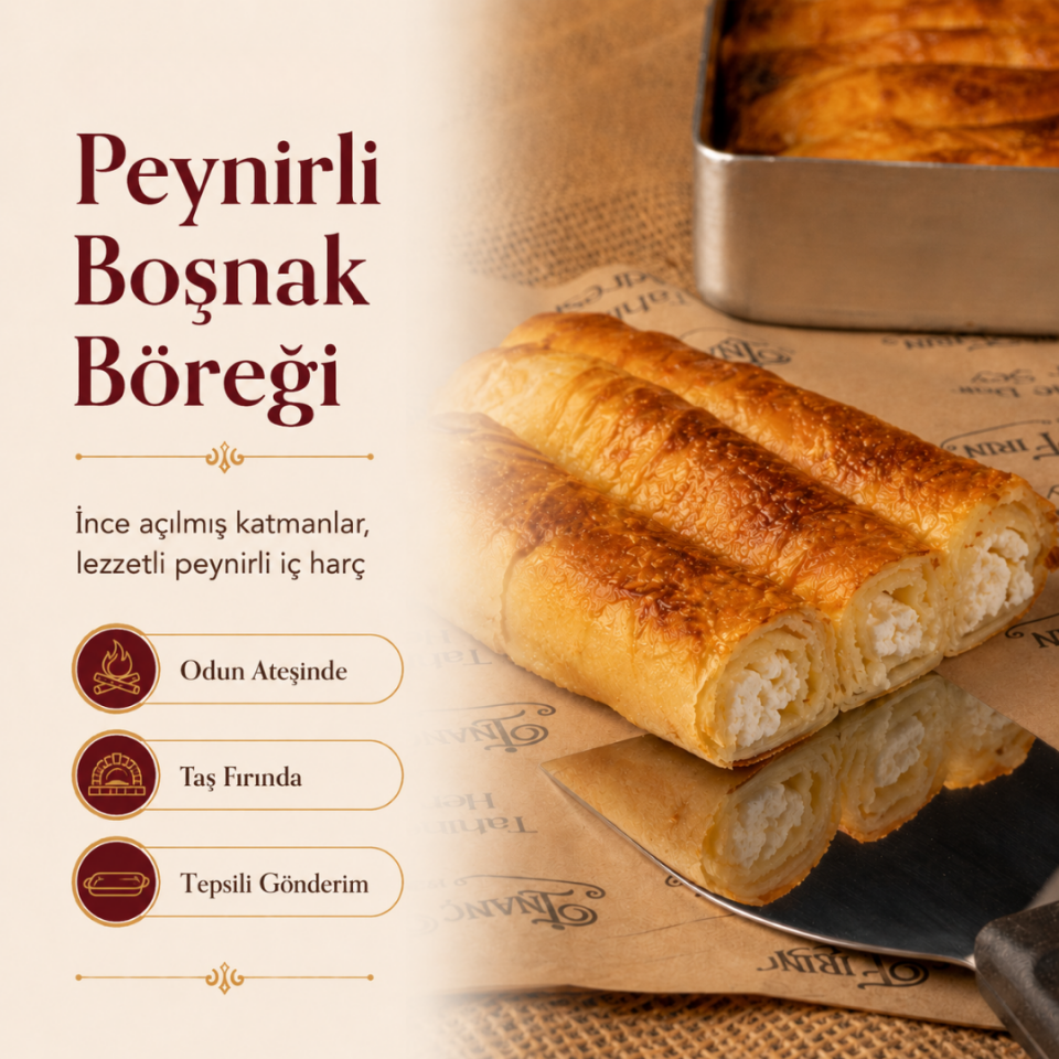 Peynirli Boşnak Böreği Tepsi