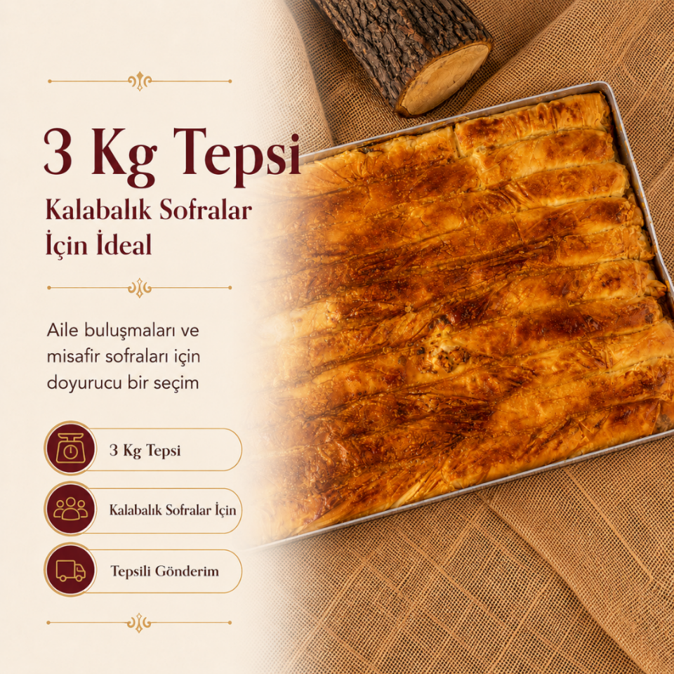 Peynirli Boşnak Böreği Tepsi
