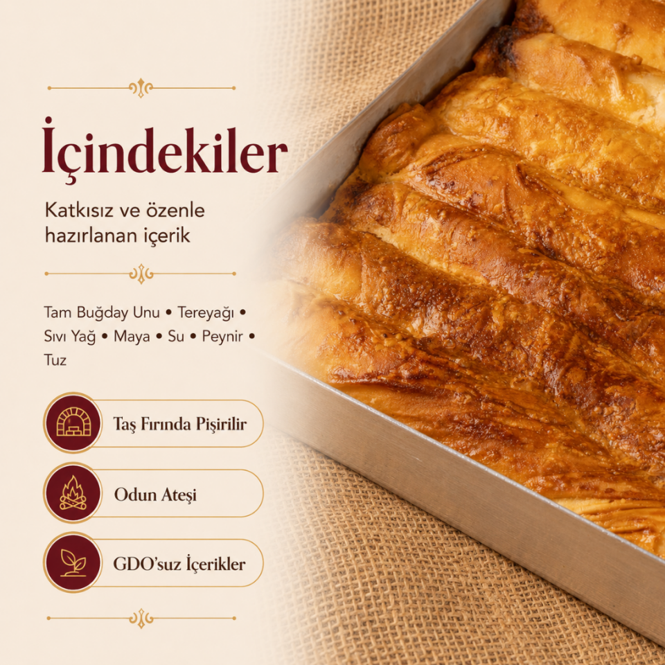 Peynirli Boşnak Böreği Tepsi