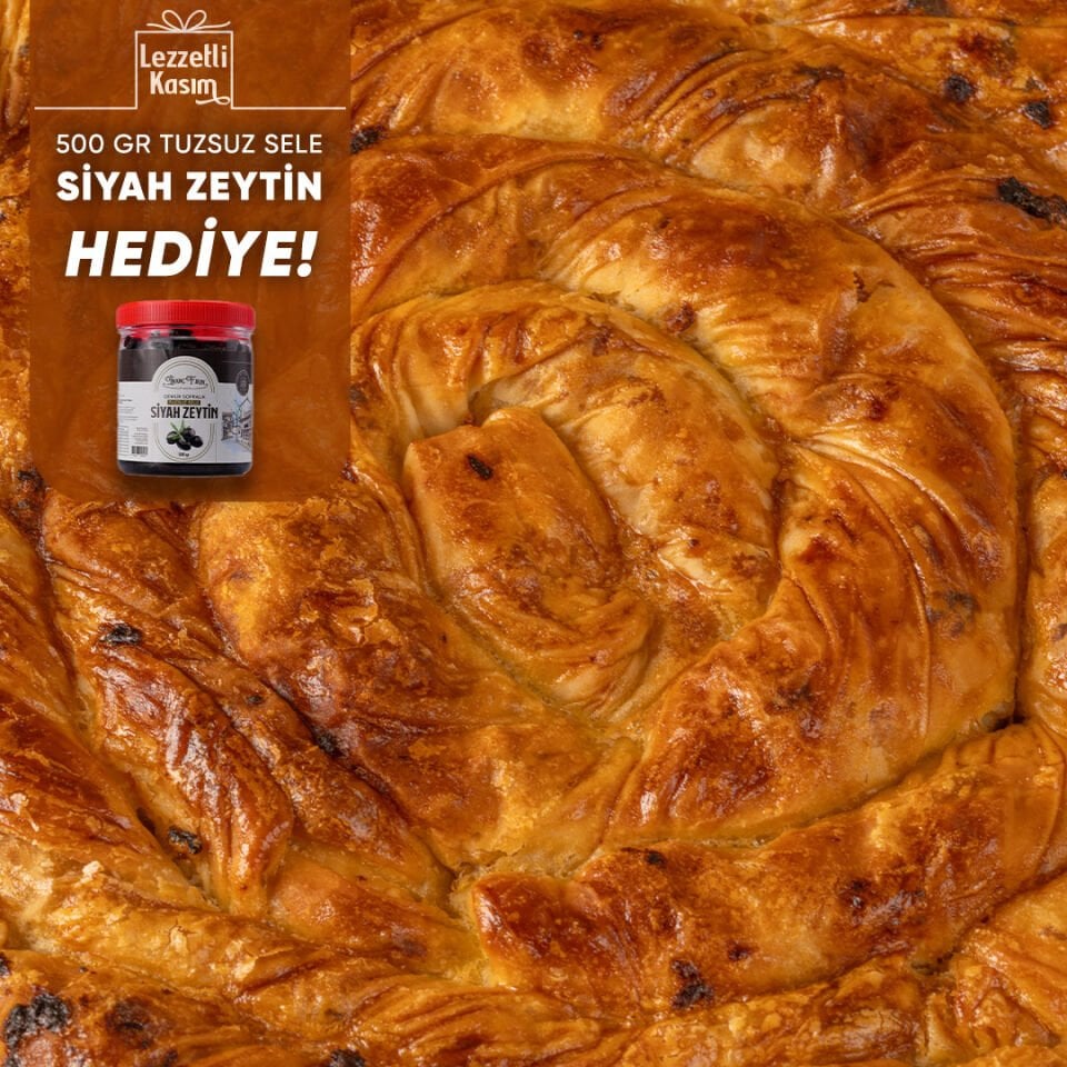 Kıymalı Patatesli Boşnak Böreği Tepsi (500gr Sele Zeytin Hediye)