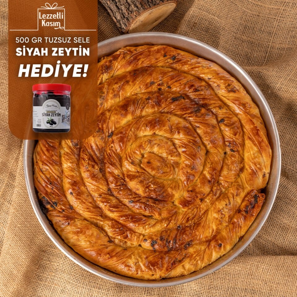 Kıymalı Patatesli Boşnak Böreği Tepsi (500gr Sele Zeytin Hediye)