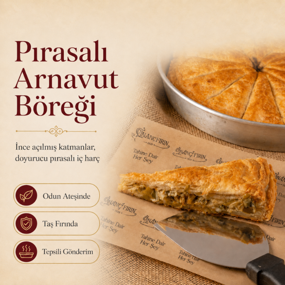 Pırasalı Arnavut Böreği Tepsi