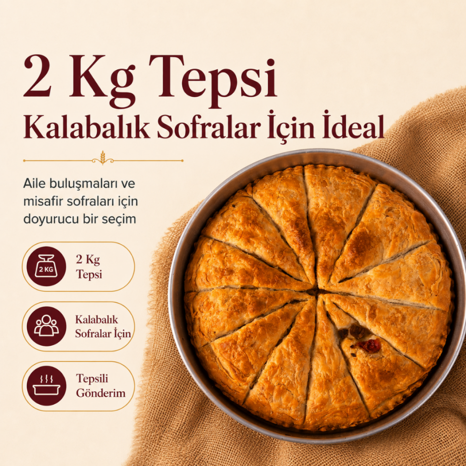 Patlıcanlı Arnavut Böreği Tepsi