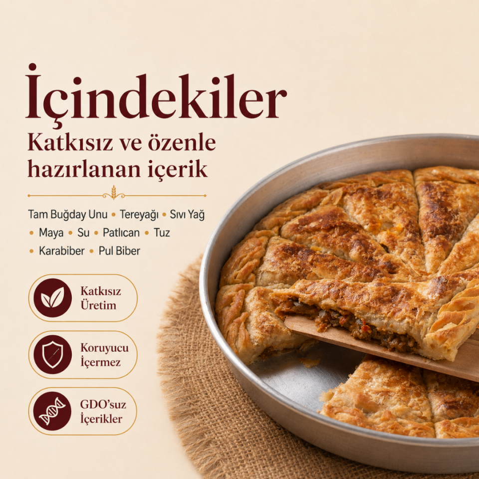Patlıcanlı Arnavut Böreği Tepsi