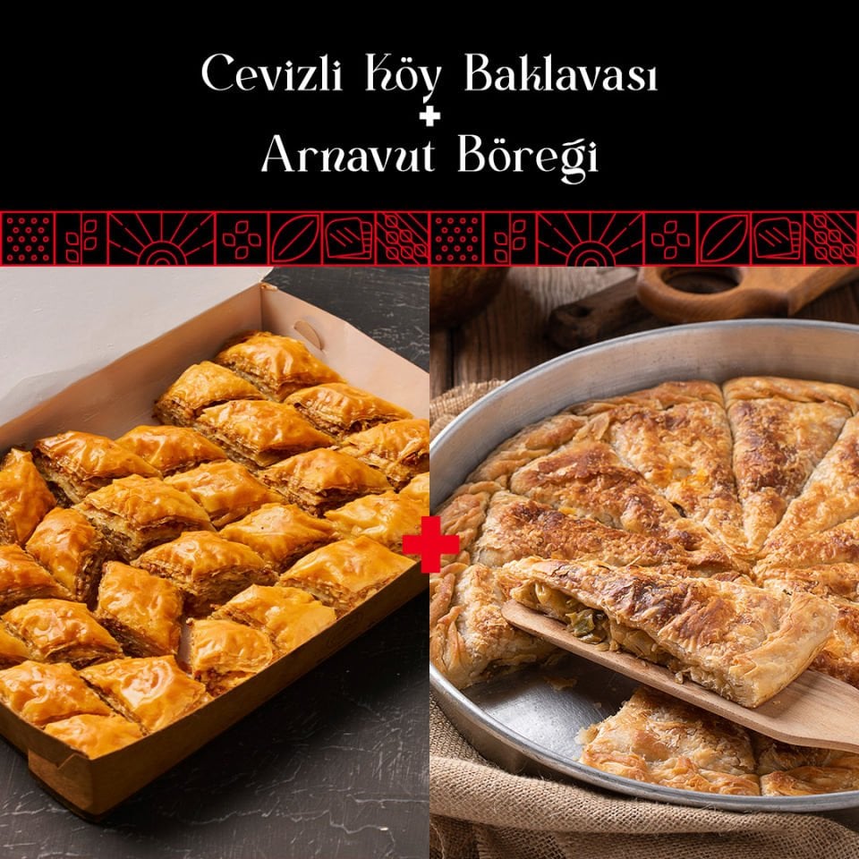 Cevizli Köy Baklavası 1 kg + Arnavut Böreği 1 kg
