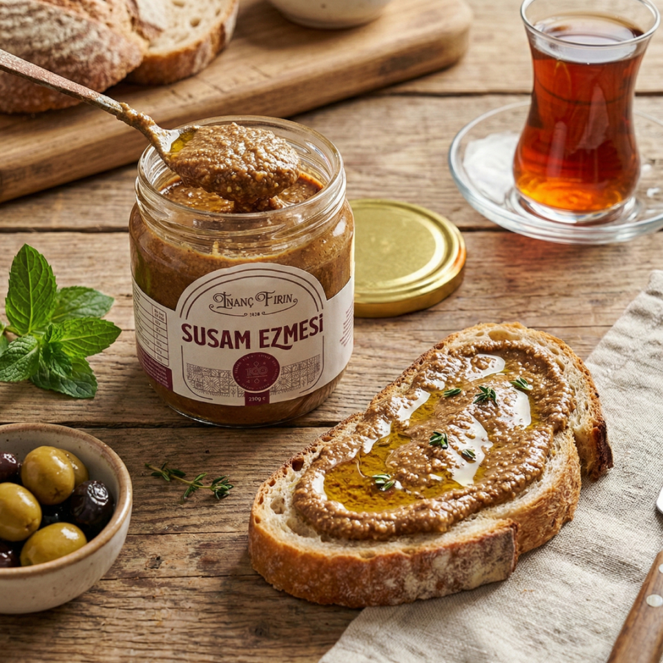 Doğal Susam Ezmesi 350 gr - Taş Değirmende Öğütülmüş Saf Lezzet