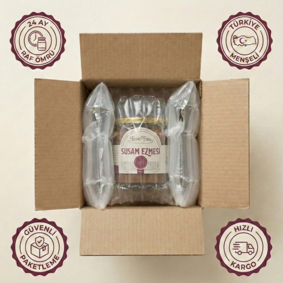 Doğal Susam Ezmesi 350 gr - Taş Değirmende Öğütülmüş Saf Lezzet