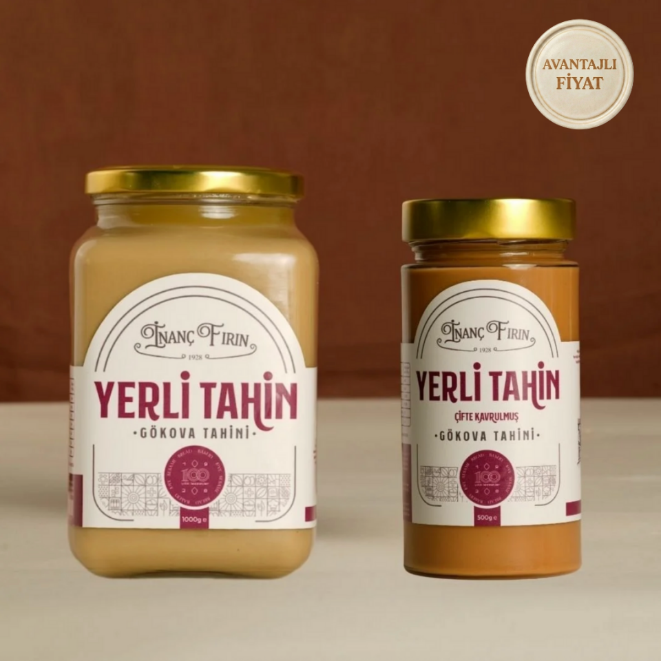 Tahin Sever Paketi: 1 Kg Yerli Tahin & 500 gr Çifte Kavrulmuş Tahin