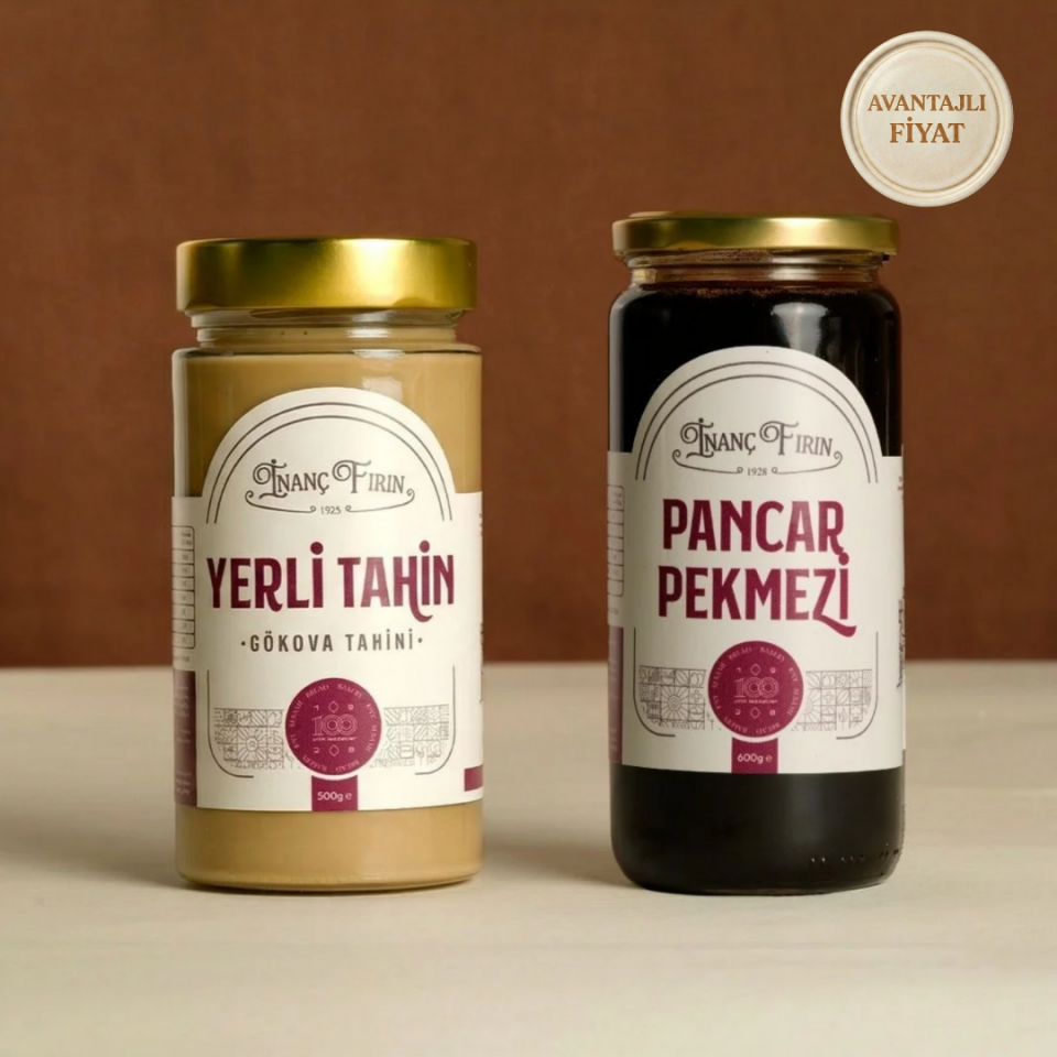 Yerli Taş Değirmen Tahin 500 gr & Pancar Pekmezi 600 gr