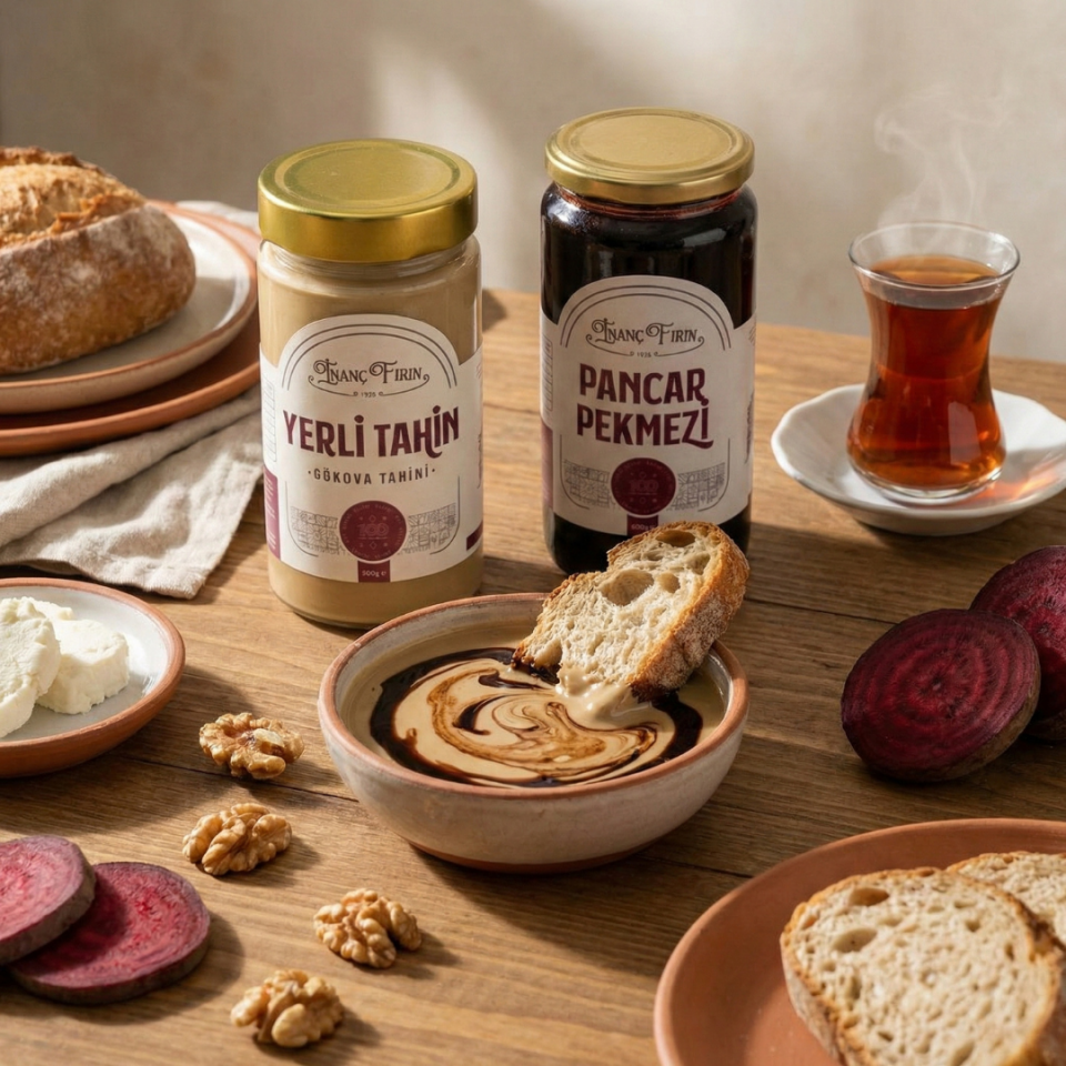 Klasik Lezzet Seti: Yerli Taş Değirmen Tahin 500 gr & Pancar Pekmezi 600 gr