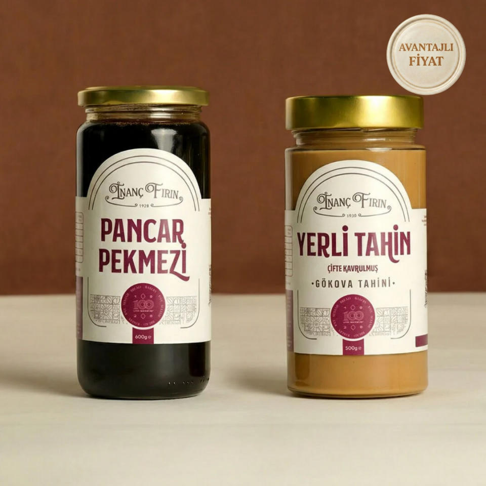 Yoğun Lezzet Seti: Çifte Kavrulmuş Tahin 500 gr & Pancar Pekmezi 600 gr