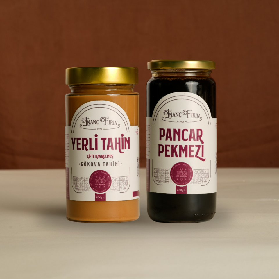 450 gr Çifte Kavrulmuş Tahin + 600 gr Pancar Pekmezi Seti