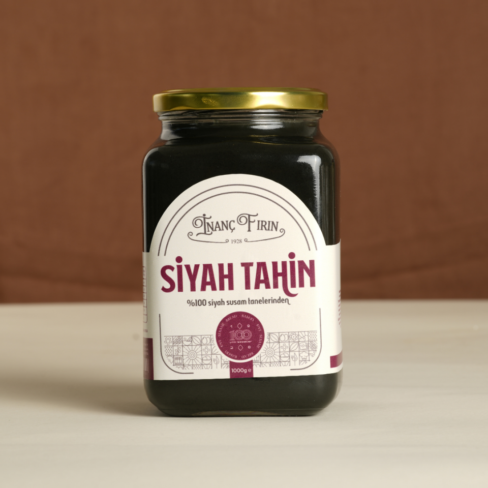 Siyah Tahin 1 Kg - Ata Tohumu Siyah Susamdan Taş Değirmen Üretimi
