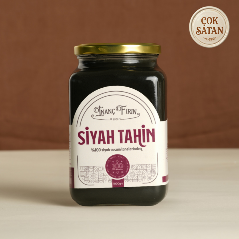 Siyah Tahin 1 Kg - Taş Değirmen Üretimi (Siyez Ekmeği Hediye)