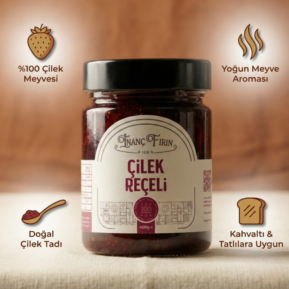 ÇİLEK REÇELİ 400 GR