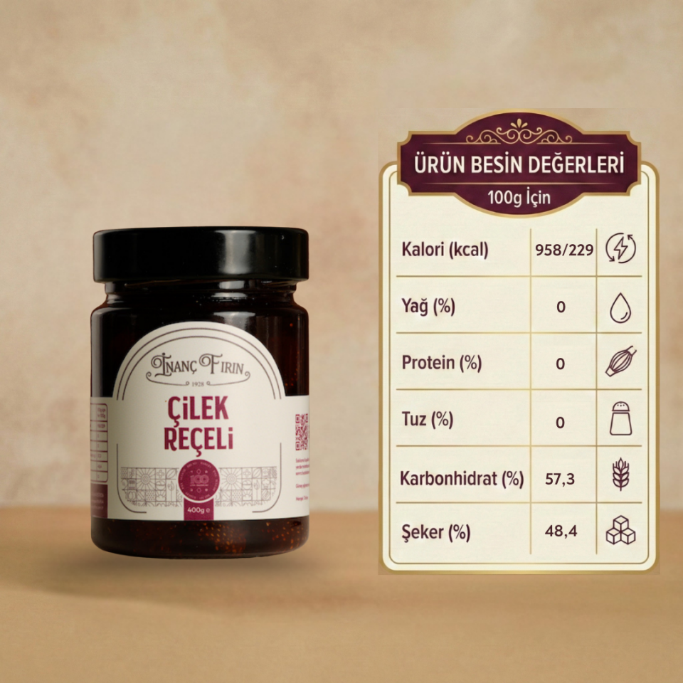 ÇİLEK REÇELİ 400 GR