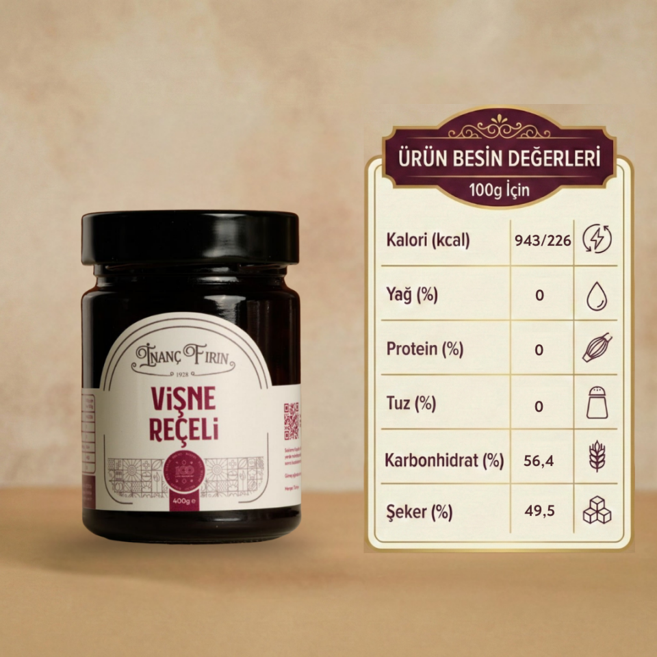 VİŞNE REÇELİ 400 GR