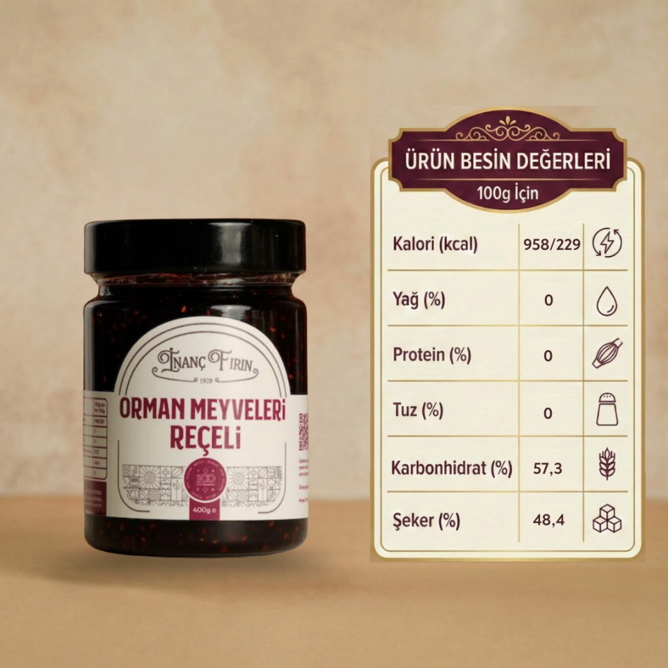 ORMAN MEYVELERİ REÇELİ 400 GR