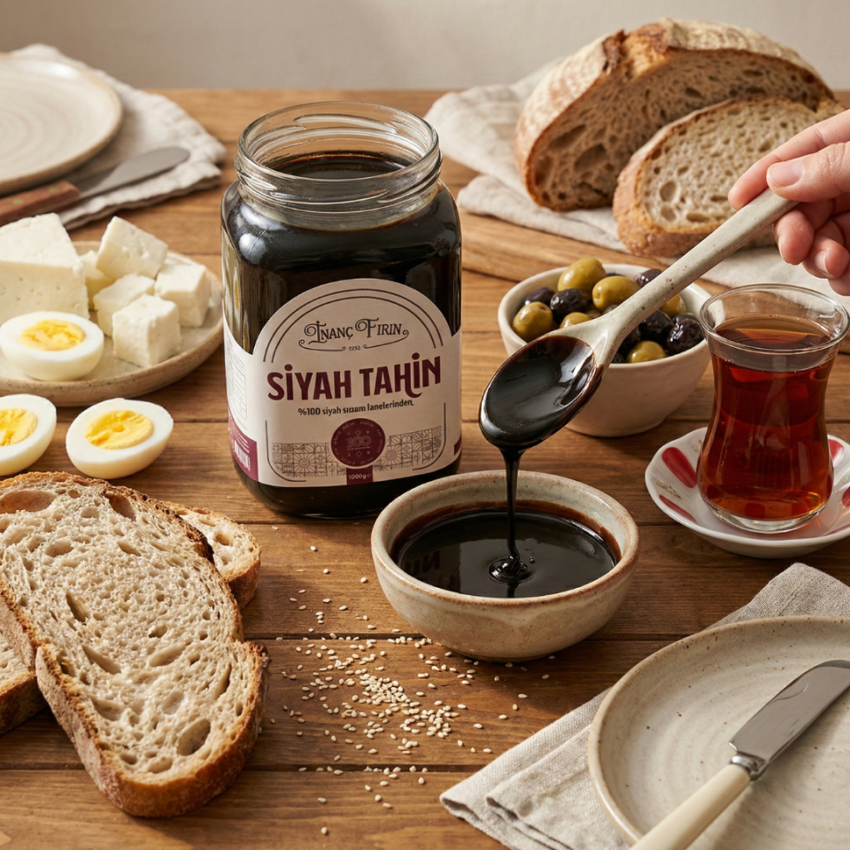 Siyah Tahin 2'li Fırsat Paketi -  2 x 1 Kg ( Karabuğday ekmeği hediye)