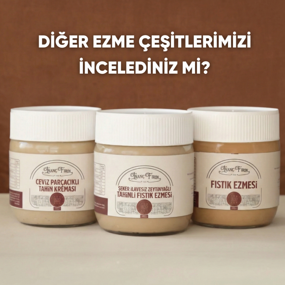 Zeytinyağlı Tahinli  Fıstık Ezmesi 400 gr