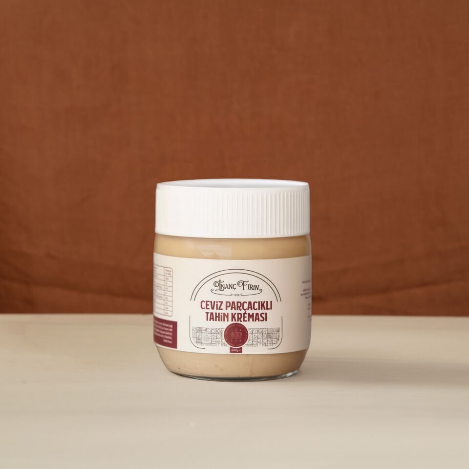 Cevizli Tahin Kreması - Bol Ceviz Parçalı & Doğal Tahinli - 400 gr