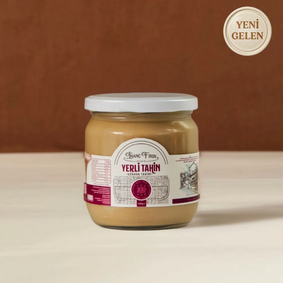 Tek Kavrulmuş Yerli Tahin 400 gr - Hafif Lezzet & Taş Değirmen Üretimi