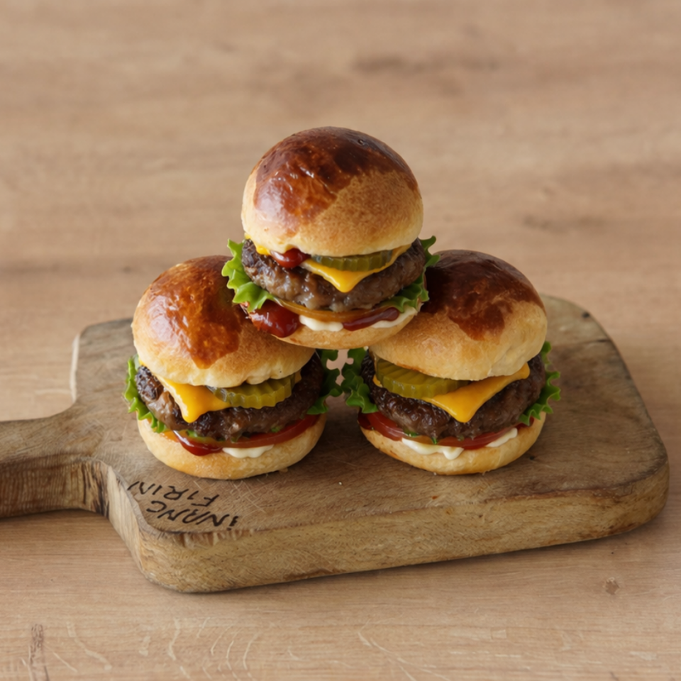 20'li Mini Hamburger Ekmeği