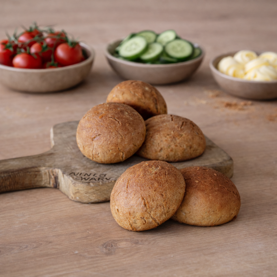 Karabuğday Mini Ekmek 6'lı - Ekşi Mayalı