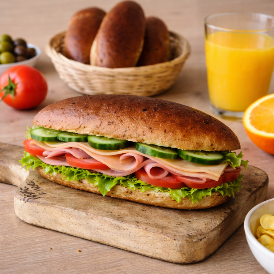 Çok Tahıllı Sandviç Ekmeği 6'lı