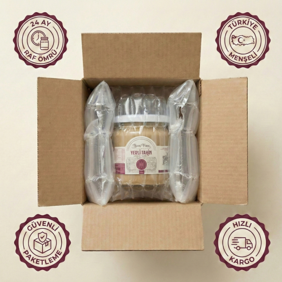 Siyah Tahin 300 gr & Yerli Tahin 400 gr Seti – %100 Susamdan Doğal Tahin Paketi