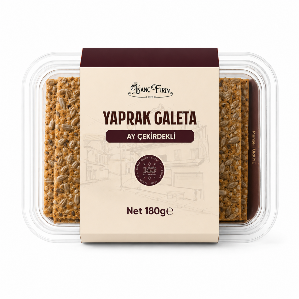 Ay Çekirdekli Yaprak Galeta 180 Gr